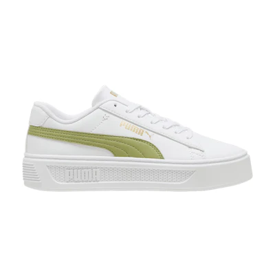 (W) Puma Smash Platform v3 'White Calming Green'
