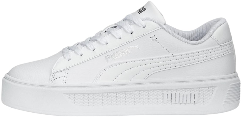 (Women) Puma Smash Platform V3 'White Silver' 390758-01 Buy (Women) Puma Smash Platform V3 'White Silver' 390758-01
