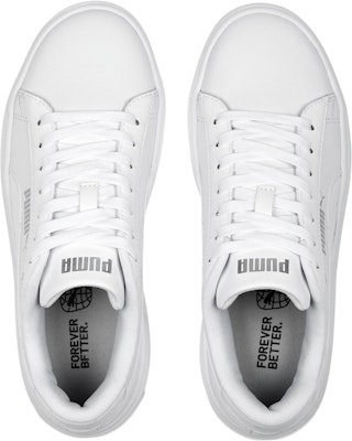 (Women) Puma Smash Platform V3 'White Silver' 390758-01 Shop (Women) Puma Smash Platform V3 'White Silver' 390758-01