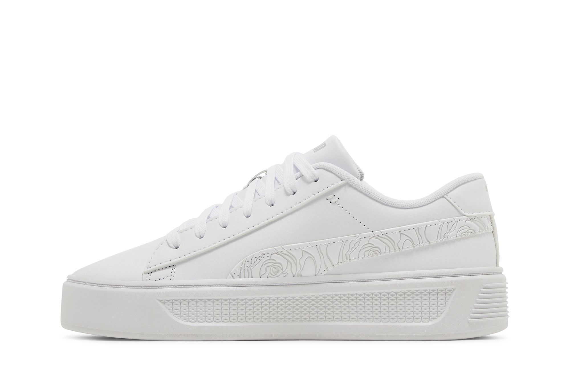 Lookbook (W) Puma Smash Platform v3 ''Wit Zilver Roze'' 397578-01