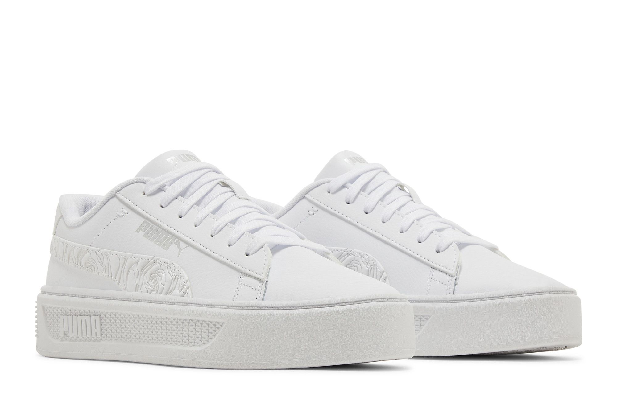 Cheap (W) Puma Smash Platform v3 ''Wit Zilver Roze'' 397578-01