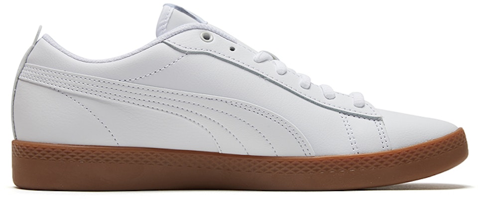 (W) 푸마 스매쉬 V2 L '화이트 검' (Puma Smash V2 L '화이트 검') 365208-12 Order (W) 푸마 스매쉬 V2 L '화이트 검' (Puma Smash V2 L '화이트 검') 365208-12