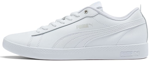 (Women) Puma Smash v2 Leather 'Triple White' 365208-04 (Women) Puma Smash v2 Leather 'Triple White' 365208-04