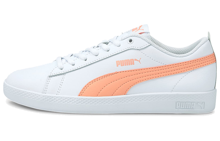 Buy (W) プーマ スマッシュv2 レザー 白アプリコットブラッシュ 365208-26