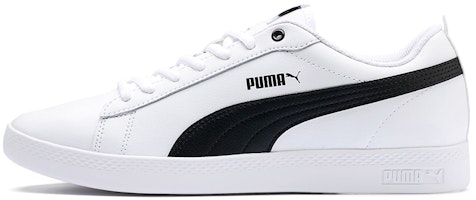 (Women) Puma Smash v2 Leather 'White Black' 365208-01 (Women) Puma Smash v2 Leather 'White Black' 365208-01