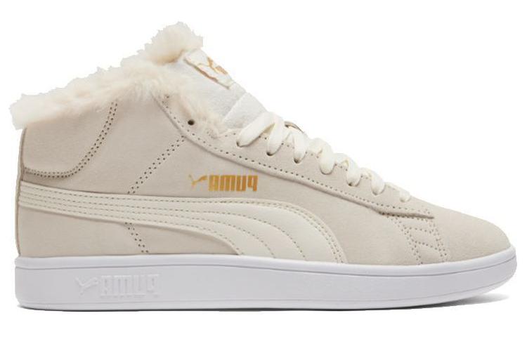 Order (W) プーマ スマッシュV2 ミッド ベージュ/ホワイト 385005-02