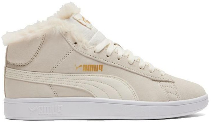 (Women) Puma Smash V2 Mid-Top Sneakers Beige/White 385005-02 Order (Women) Puma Smash V2 Mid-Top Sneakers Beige/White 385005-02