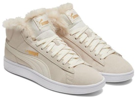 (W) Puma Smash V2 Mid-Top Sneakers Beige/Putih 385005-02 Shop (W) Puma Smash V2 Mid-Top Sneakers Beige/Putih 385005-02