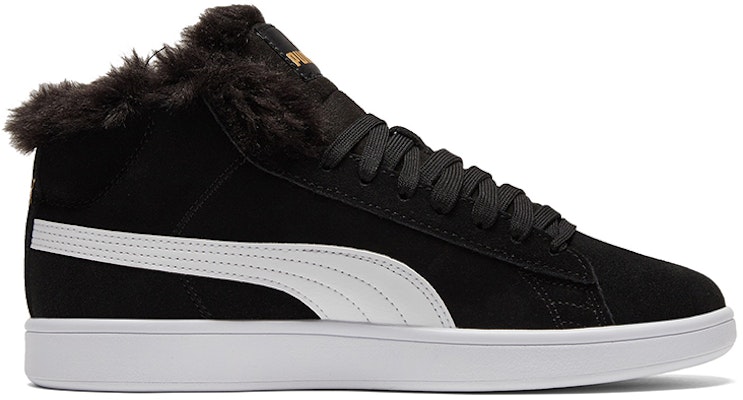 PUMA Smash V2 中筒 板鞋 女式 黑色 Order PUMA Smash V2 中筒 板鞋 女式 黑色