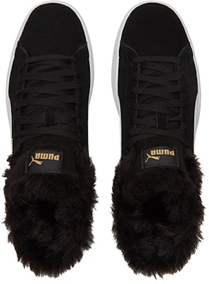 PUMA Smash V2 中筒 板鞋 女式 黑色 Shop PUMA Smash V2 中筒 板鞋 女式 黑色