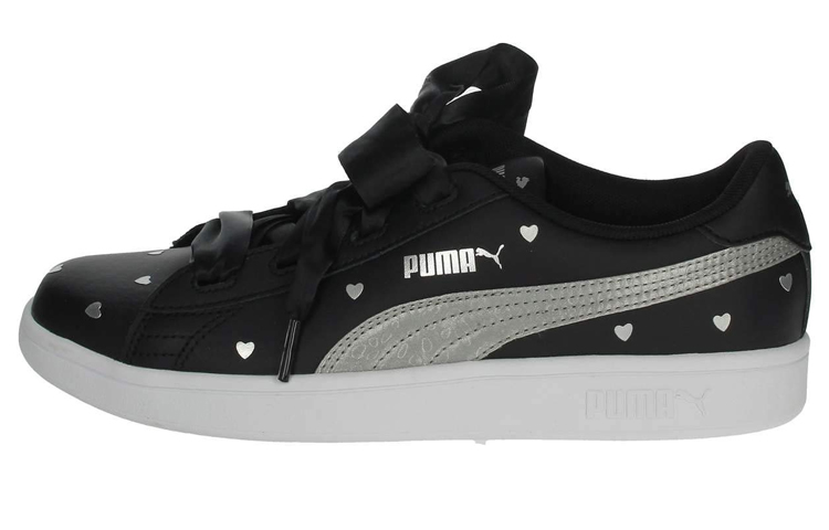 Buy Puma Smash V2 Ribbon 女款 黑 輕便休閒鞋