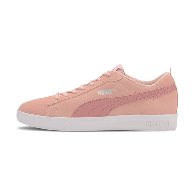 (W) Puma Smash v2 SD Pink/White Low Casual Board Shoes