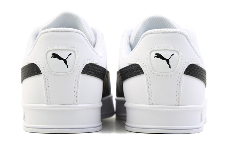 Shop 大童 PUMA Smash Vulc 舒適 潮流 耐磨 低幫 兒童板鞋 白色