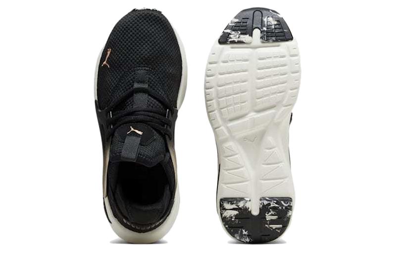 Shop (Women) Puma Softride Enzo Evo Molt Metallic 'Black Gold' 378733-01