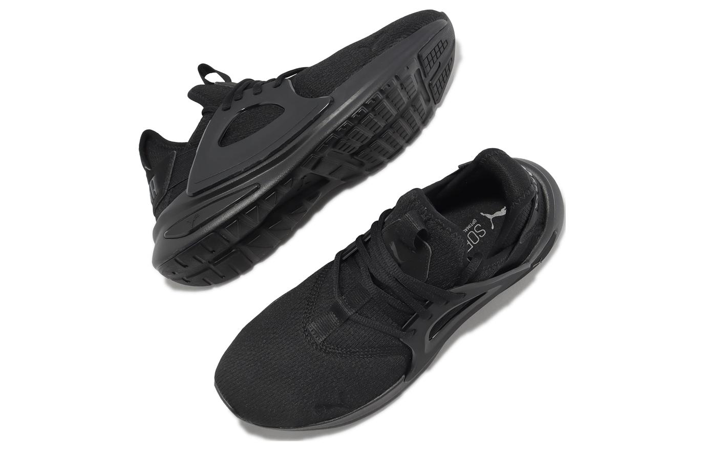 Shop (W) Puma Softride Enzo Evo Premium ''Noir Triple'' 378729-01