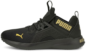 (Women) Puma Softride Enzo NXT Shine 'Black Team Gold' 195469-01 (Women) Puma Softride Enzo NXT Shine 'Black Team Gold' 195469-01