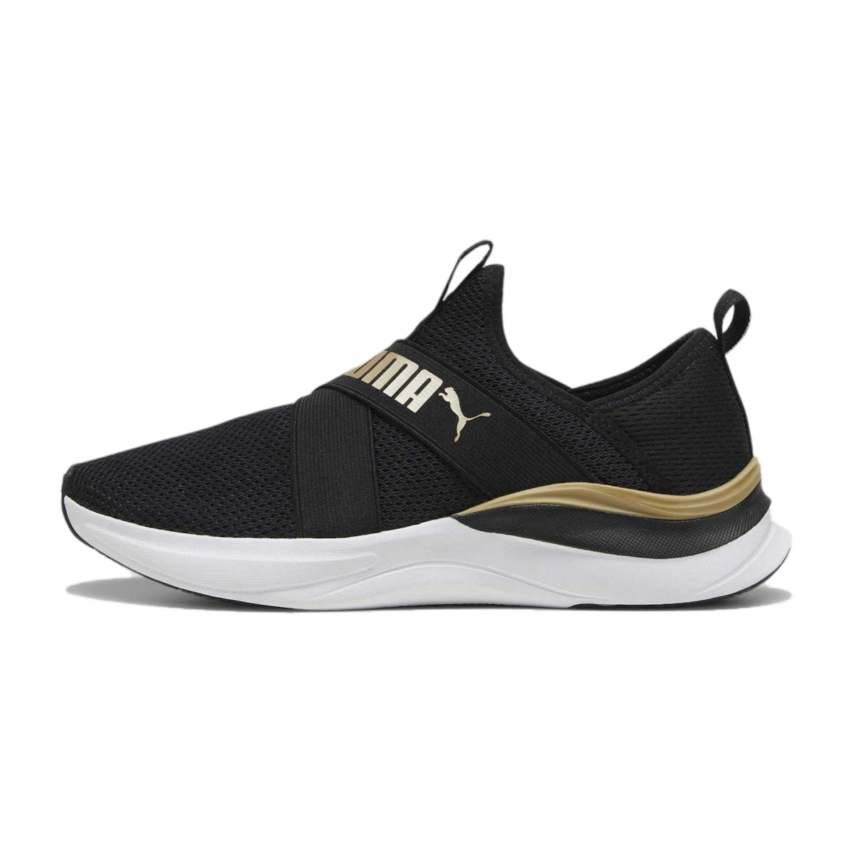 (W) Puma Softride Harmony Slip-On 'Hitam Emas' 379606-01