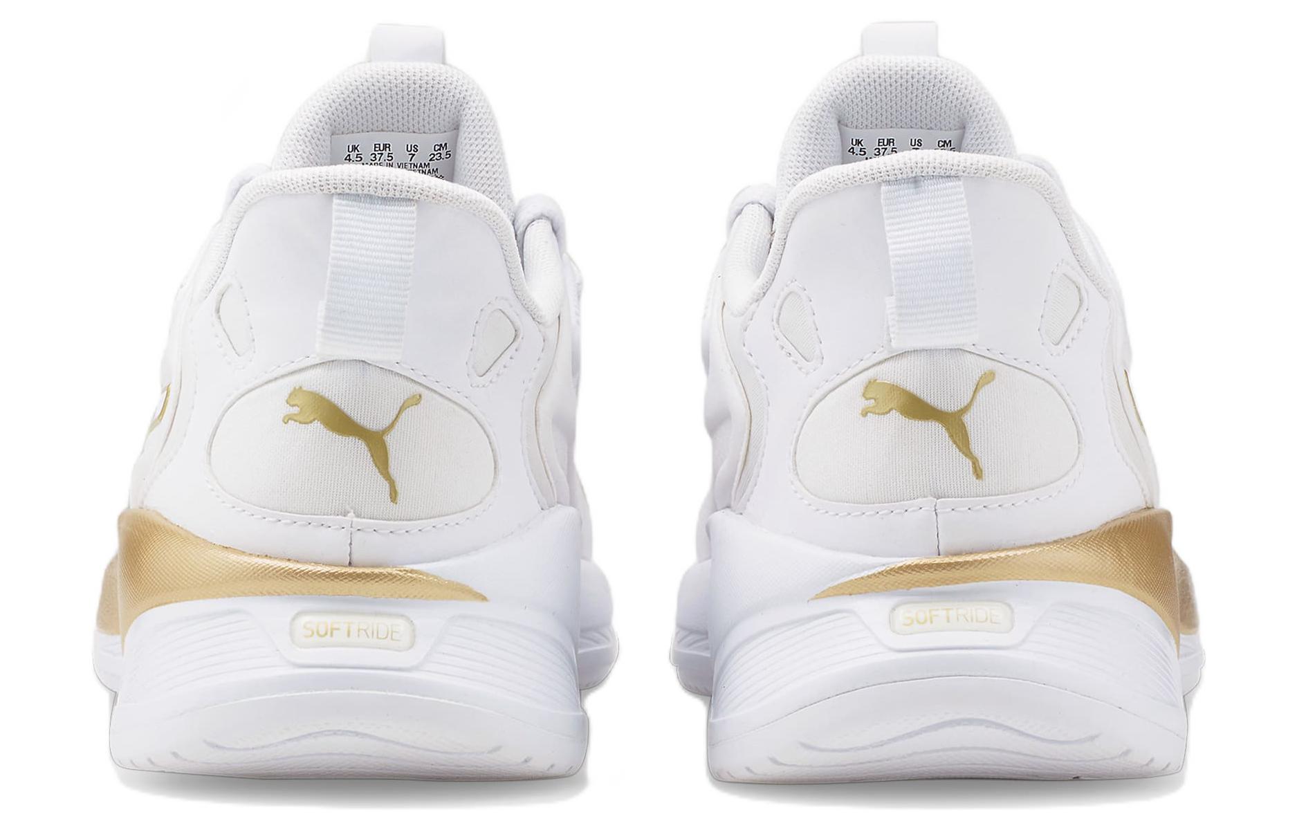 Shop (Women) Puma Softride Premier 'Metallic White Gold' 376188-02