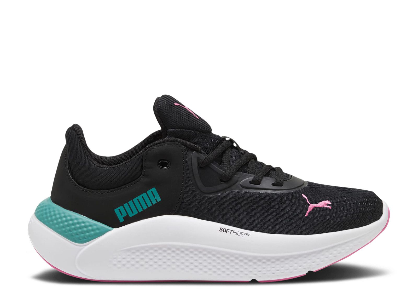 (Women) Puma Softride Pro 'Black Sparkling Green' 377045-16