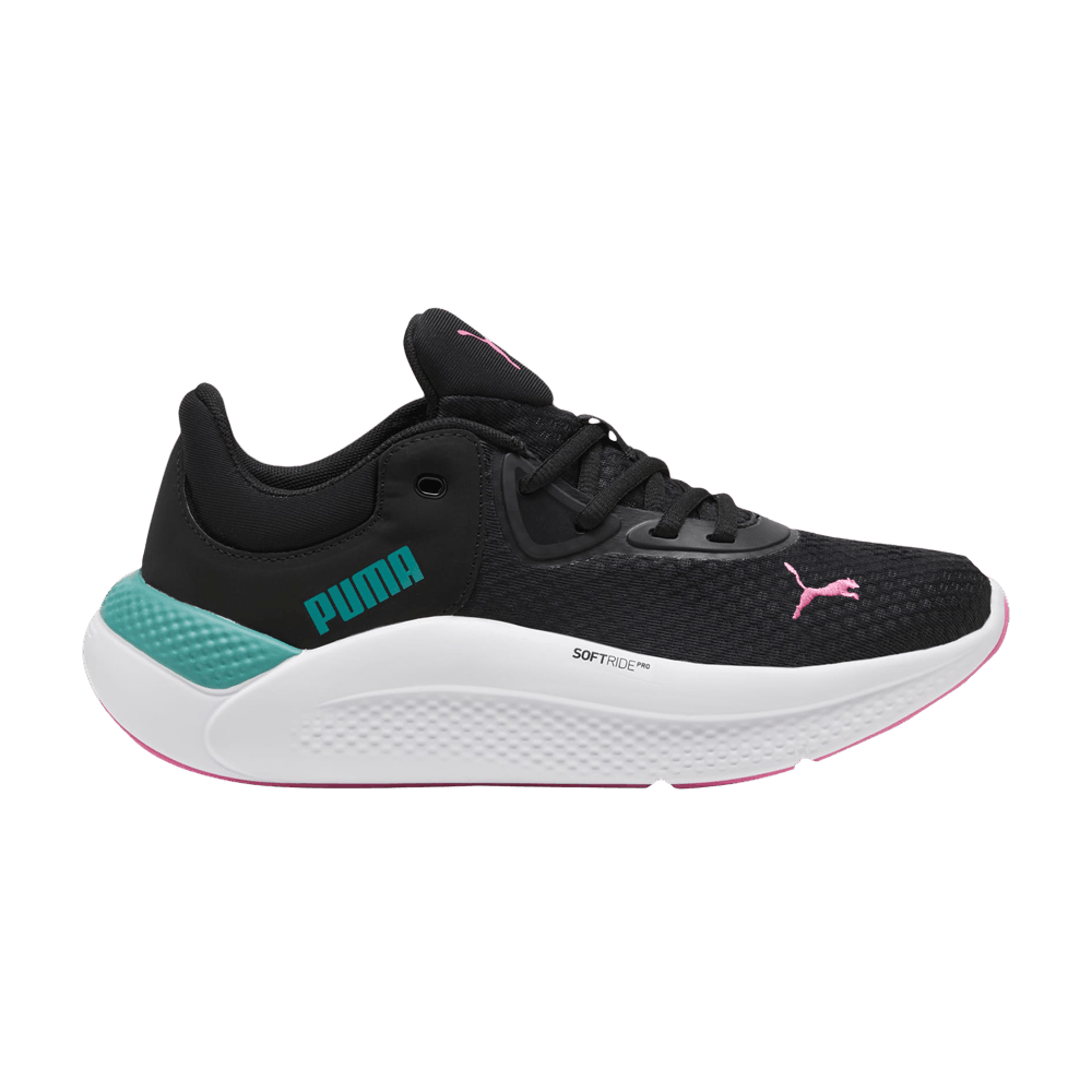 Buy (W) (レディース) プーマ ソフライド プロ『ブラックスパークリンググリーン』377045-16 377045-16