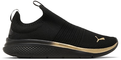 (Women) Puma Softride Pro Echo Slip Metal 'Black Gold' 378782-01 (Women) Puma Softride Pro Echo Slip Metal 'Black Gold' 378782-01
