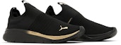 Cheap (W) Puma Softride Pro Echo Slip Metal 'Hitam Emas' 378782-01