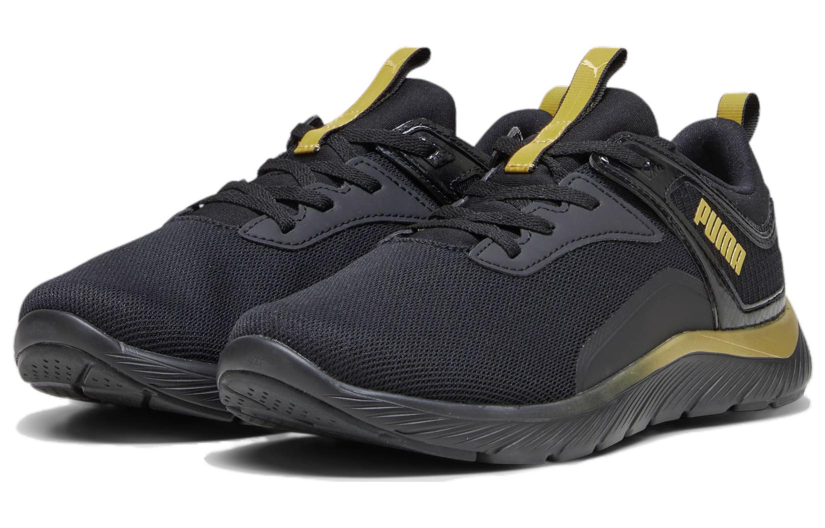 Lookbook (W) Puma Softride Remi Molten Metal 'Hitam Emas Puma' 378848-01