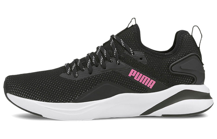 (Women) Puma Softride Rift Knit 'Black White Pink' 194069-01