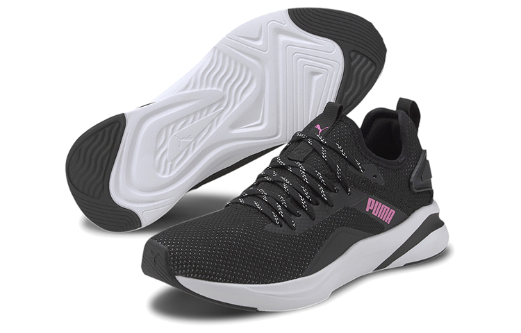 (W) Puma Softride Rift Knit 'Black White Pink' 圖 3