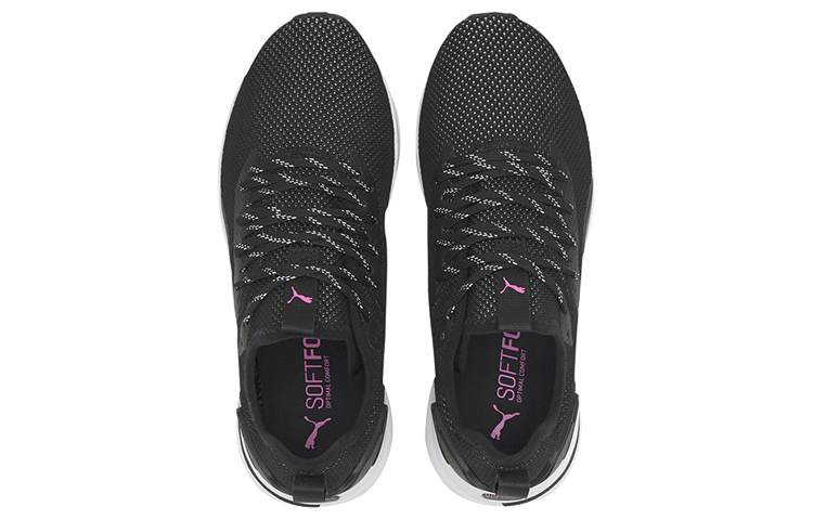 (W) Puma Softride Rift Knit 'Black White Pink' 圖 4
