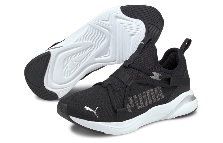 Shop (W) Puma Softride Rift Slip-On 'Animal Negro' 195099-01