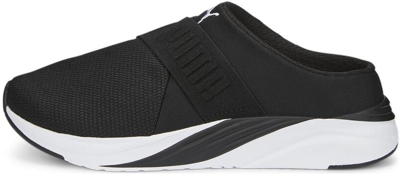 puma-softride-ruby-mule-black-white-wmns