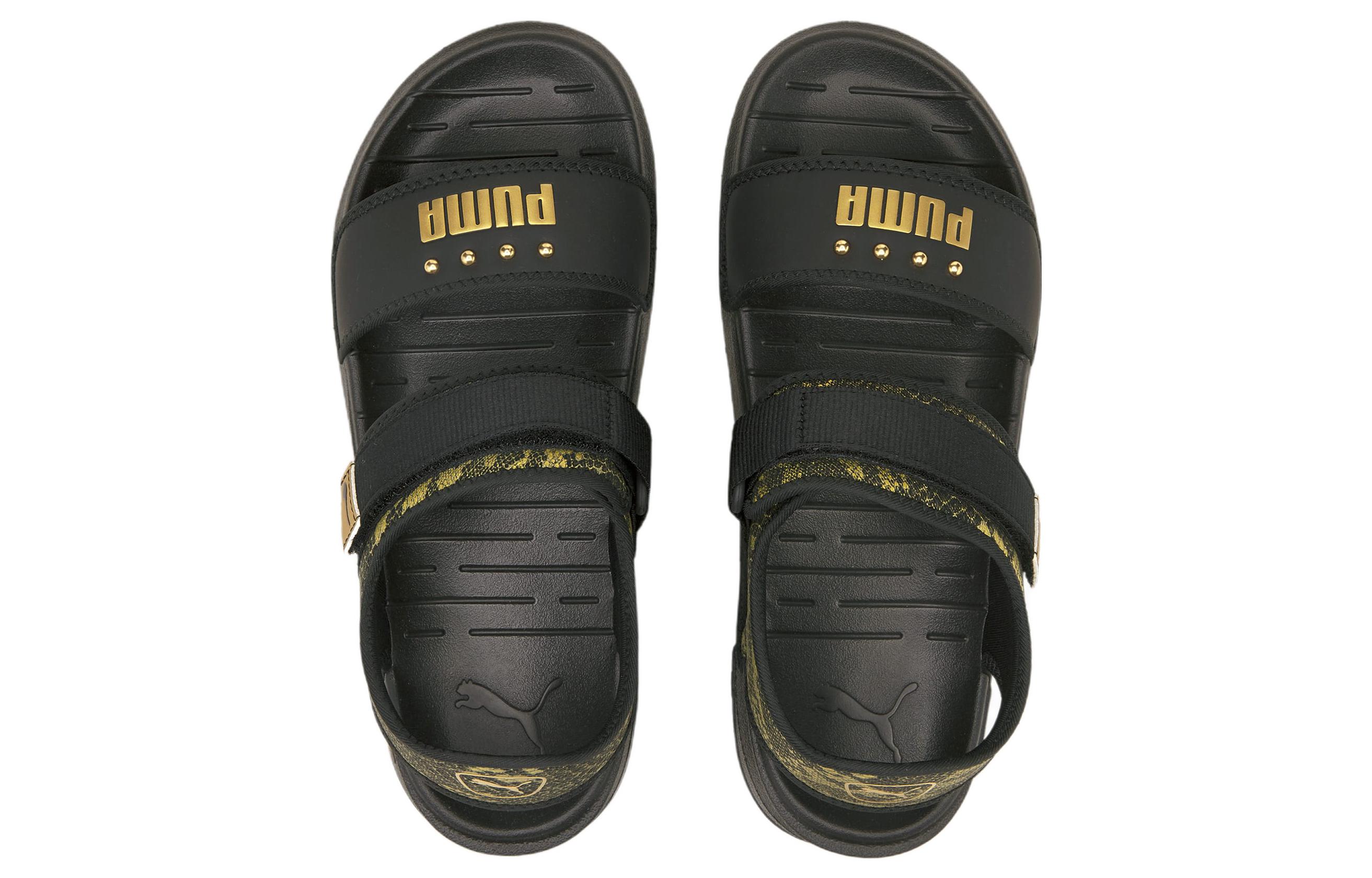 Lookbook (W) Puma Softride Sandal ''Slangenprint Zwart'' 382084-01