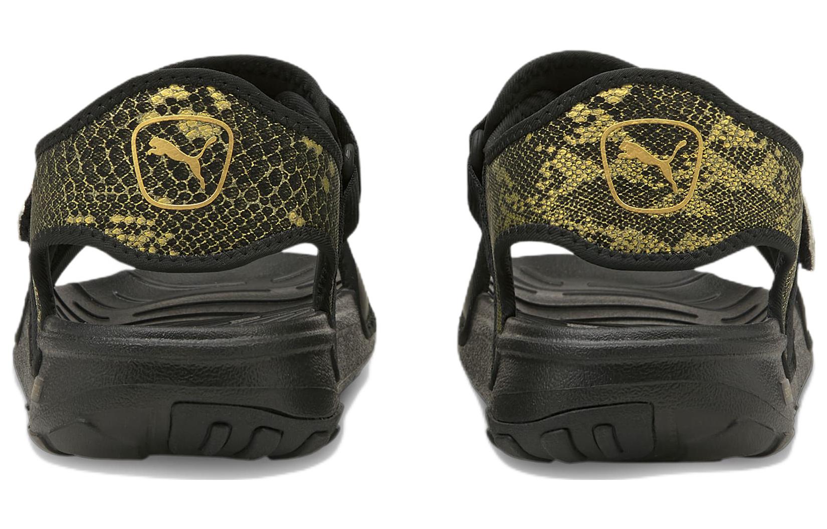 Shop (W) Puma Softride Sandal ''Slangenprint Zwart'' 382084-01