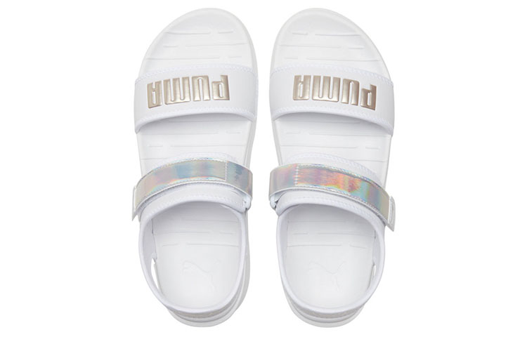 Shop (W) Puma Softride Sandal IRI Wit/Zilver Sandalen 382450-01