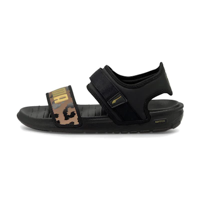 (W) Puma SoftRide Sandals Black
