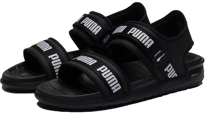 (W) 푸마 소프트라이드 슬라이드 '워드마크 - 블랙 화이트' 384128-01 Lookbook (W) 푸마 소프트라이드 슬라이드 '워드마크 - 블랙 화이트' 384128-01