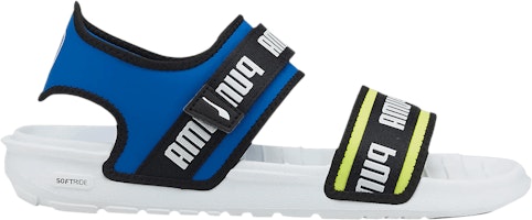 (Women) Puma Softride Slide 'Wordmark - White Royal'  384128-04 (Women) Puma Softride Slide 'Wordmark - White Royal'  384128-04