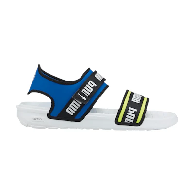 (W) Puma Softride Slide 'Wordmark - White Royal'