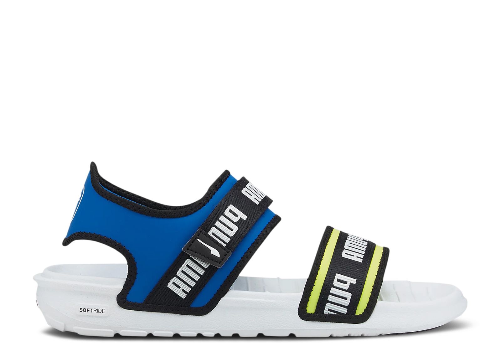 (Women) Puma Softride Slide 'Wordmark - White Royal'  384128-04