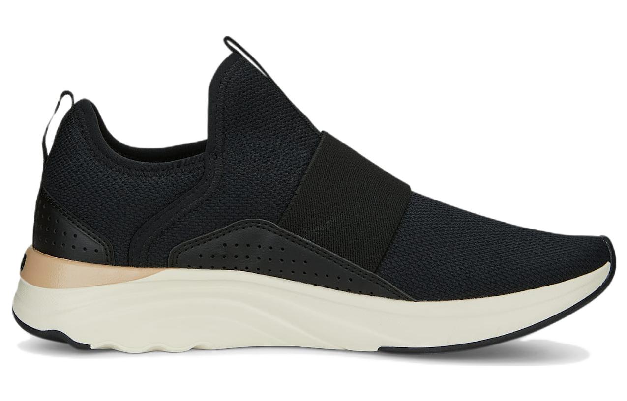 Order (W) Puma Softride Sophia Slip-on 'Hitam Emas' 195161-14