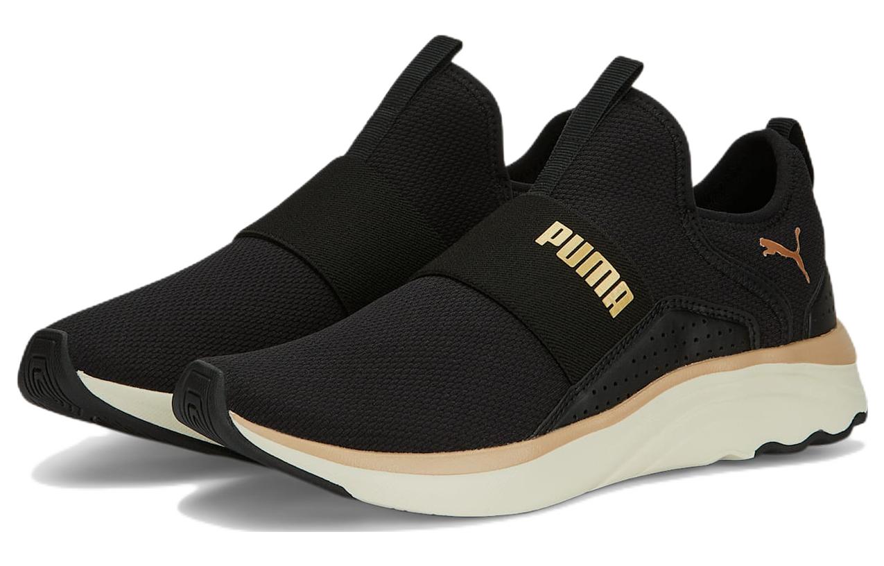 Lookbook (W) Puma Softride Sophia Slip-on 'Hitam Emas' 195161-14