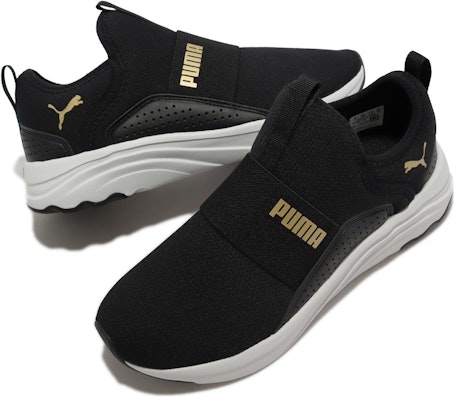 (Women) Puma Softride Sophia Slip-On 'Black Team Gold' 195161-05 Lookbook (Women) Puma Softride Sophia Slip-On 'Black Team Gold' 195161-05