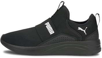 (Women) Puma Softride Sophia Slip-On 'Black White' 195161-01 (Women) Puma Softride Sophia Slip-On 'Black White' 195161-01
