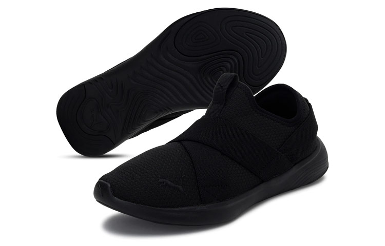 Lookbook 彪馬 Softride Vital Strap 防滑耐磨 低幫運動休閒鞋 女款 黑色