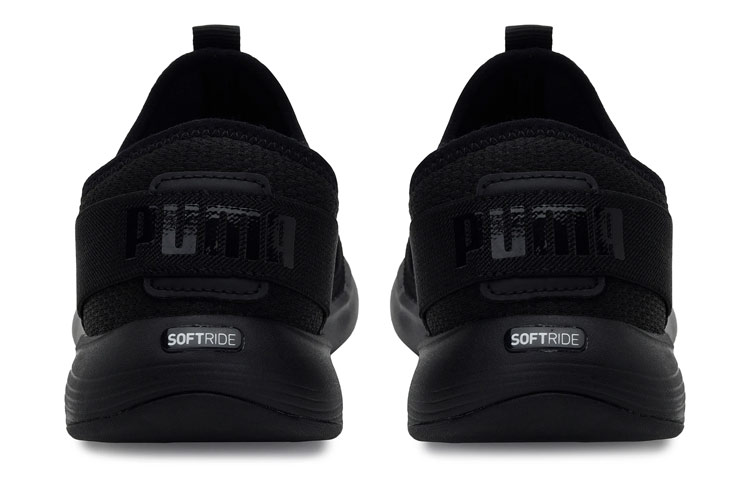 Shop 彪馬 Softride Vital Strap 防滑耐磨 低幫運動休閒鞋 女款 黑色