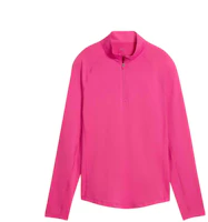 (Women) PUMA Solid Color High Neck Long Sleeve Pullover Golf Shirt 629521-14 (Women) PUMA Solid Color High Neck Long Sleeve Pullover Golf Shirt 629521-14