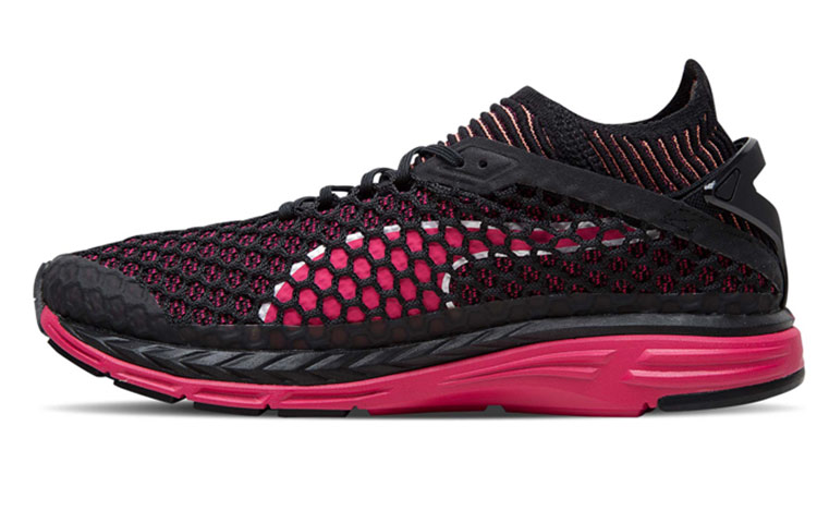 (Women) Puma Speed Ignite Netfit Running Shoes Black/Red 189938-03