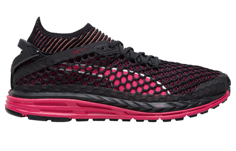 Order (W) Puma Speed Ignite Netfit Chaussures de Course Noir/Rouge 189938-03