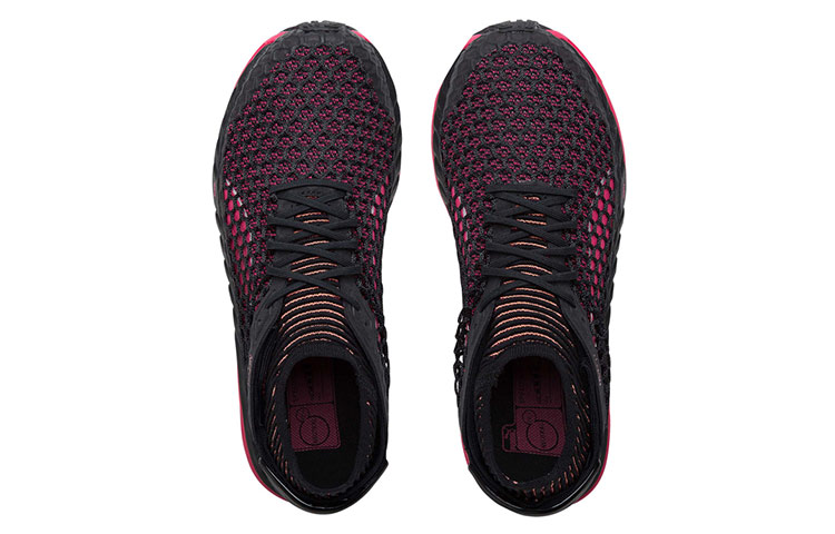 Shop (W) Puma Speed Ignite Netfit Chaussures de Course Noir/Rouge 189938-03